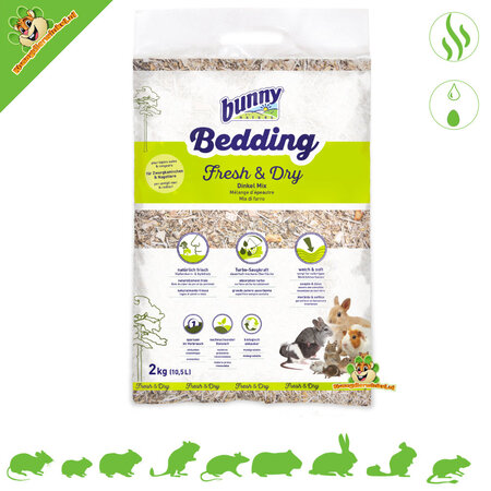 Bunny Nature Frische und trockene Einstreu (5,5 kg) Dinkelmischung