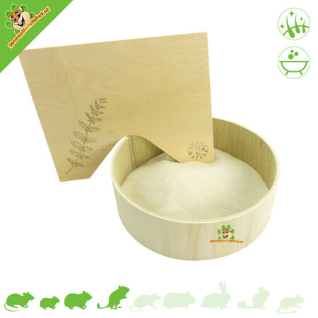 Getzoo Sandkasten-Folie aus Holz für Hamster, 25 cm