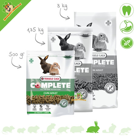 Versele-Laga Aliment complet Cuni pour lapins adultes