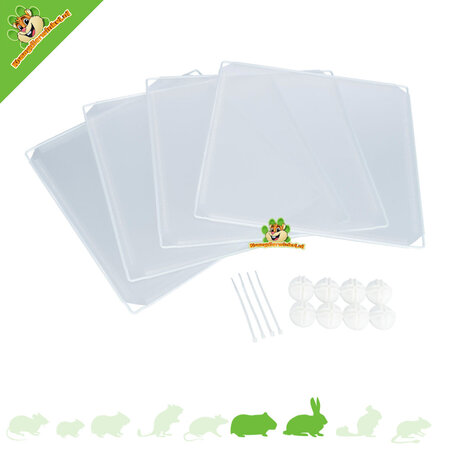 Trixie Closed Plastic Panel for Wire Cube Run 35 × 35 cm