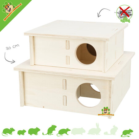 Trixie Maison multipièces sans clous 4 pièces pour rongeurs
