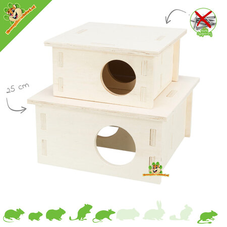 Trixie Spijkervrij Maison multi-pièces 2 pièces pour rongeurs