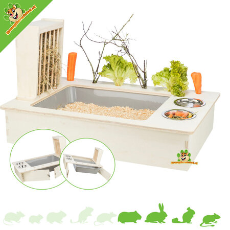 Trixie Feeding station Guinea pig & rabbit 70 cm