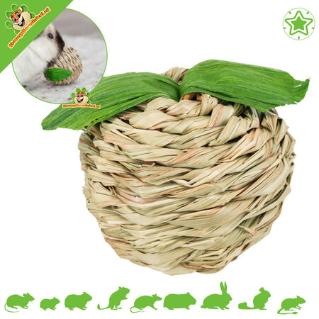 Trixie Juguete para Conejos y Roedores de Hierba 7 cm