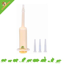 Nursing bottle with 3 silicone teats