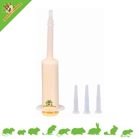 Nursing bottle with 3 silicone teats