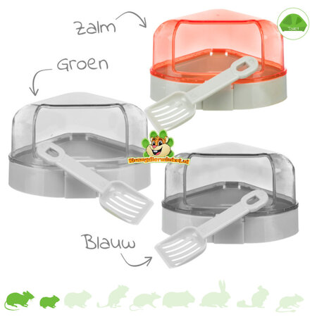 Trixie Toilettes d'angle de luxe 14 cm pour souris et hamsters nains