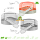 Trixie Hoektoilet Deluxe 14 cm voor Muizen & Dwerghamsters