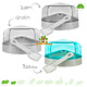 Trixie Hoektoilet Deluxe 14 cm voor Muizen & Dwerghamsters