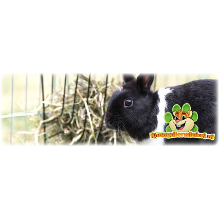 Trixie Râtelier à foin en métal à suspendre 20 cm avec toit