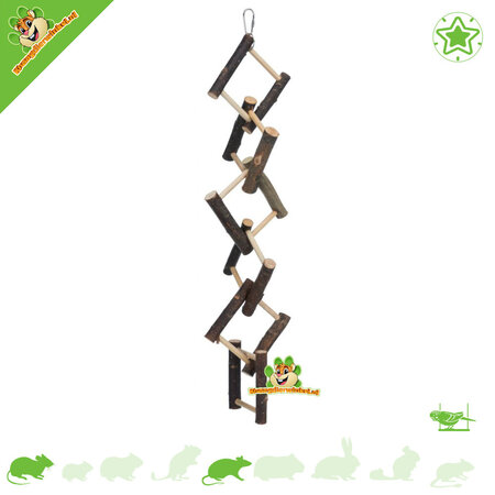 Trixie Scottish & Crooked Ladder for Rodents & Birds