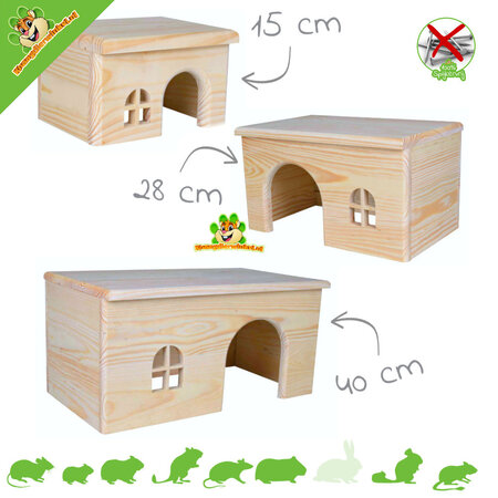 Trixie Nagelfreier Holzblockhaus-Rohling