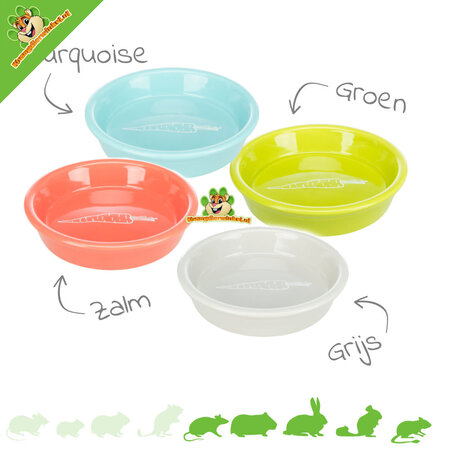 Trixie Ceramic Food Bowl Carrot 14 cm