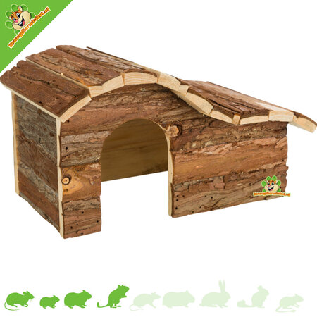 Trixie Trixie House Hanna Brown 26 cm Bark Wood House