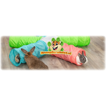 Trixie XXL Colored Play Tunnel for Rabbits, Guinea Pigs, and Rodents