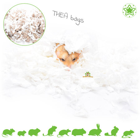 Virutas de papel Safebed Ropa de cama Bolsita de té blanco