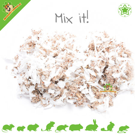 Literie en copeaux de papier Safebed Sachet de thé blanc