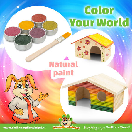 Naturalna farba dla gryzoni DIY