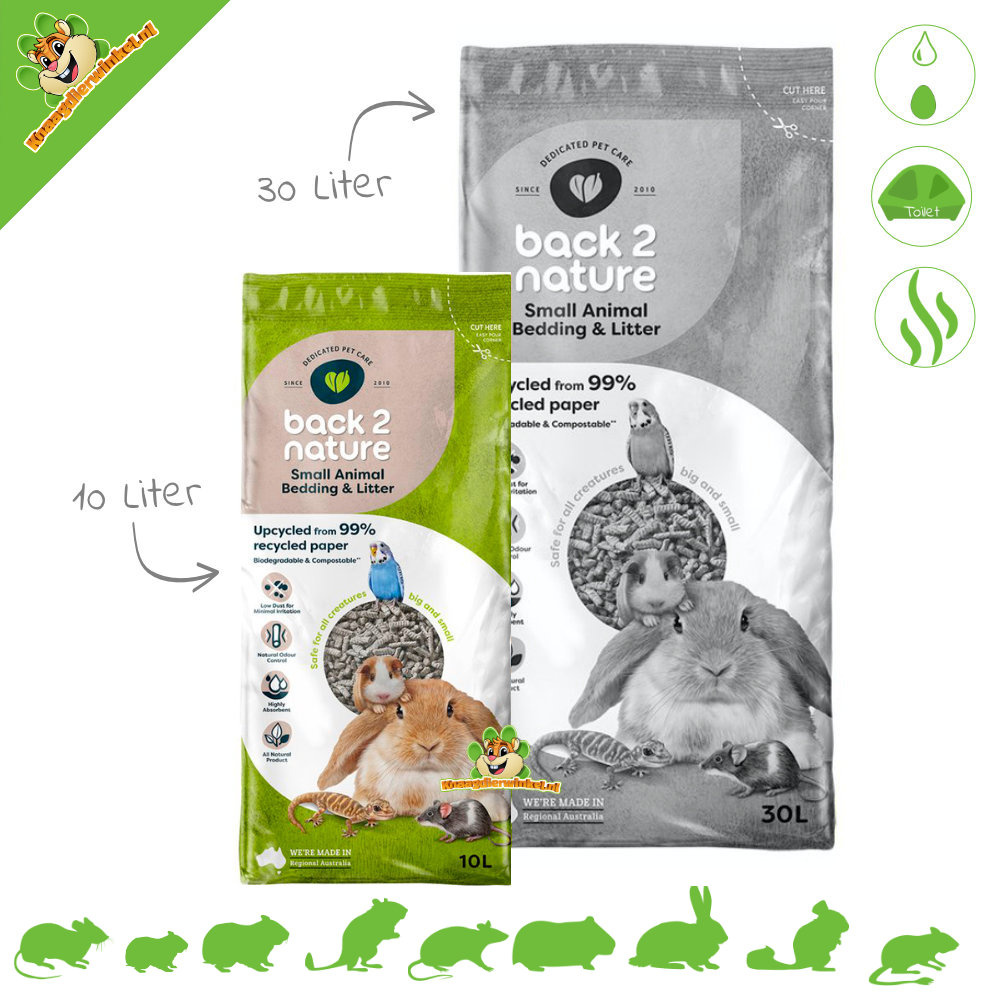 Back 2 Nature Cobertura vegetal para roedores