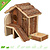 Trixie Maison en bois Henné 27 cm