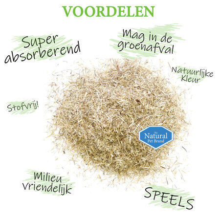 The Natural Pet Brand Flachs-Bodenbedeckung für Nagetiere und Kaninchen!