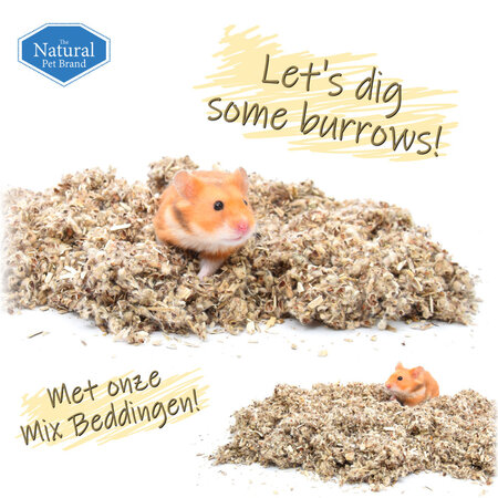 The Natural Pet Brand ¡Cama de algodón y cáñamo para roedores y conejos!