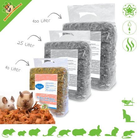 The Natural Pet Brand Coco y coco Virutas de coco Cubierta vegetal