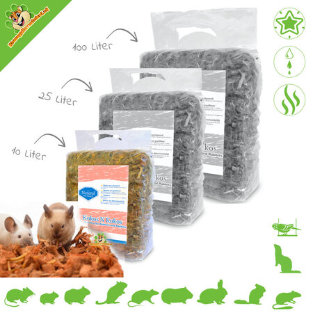 The Natural Pet Brand Noix de coco et noix de coco, copeaux de noix de coco, couvre-sol