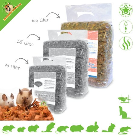 The Natural Pet Brand Coco y coco Virutas de coco Cubierta vegetal