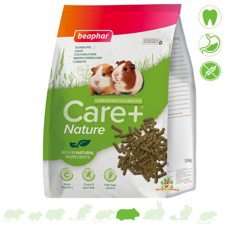 Beaphar Aliment naturel sans céréales pour cobayes 1,5 kg – granulés tout-en-un