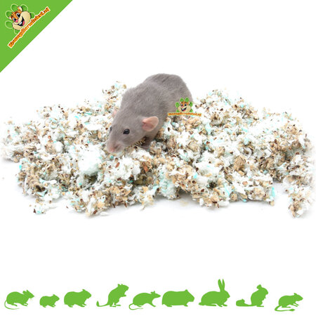 The Natural Pet Brand Material de nido de algodón con colores exóticos, 3 litros.