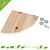 Natural Wooden Corner Shelf 22 cm