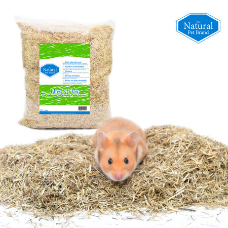 The Natural Pet Brand Flachsstreu für Nagetiere und Kaninchen!