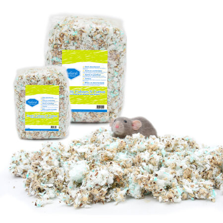 The Natural Pet Brand Material de nido de algodón con colores exóticos, 3 litros.