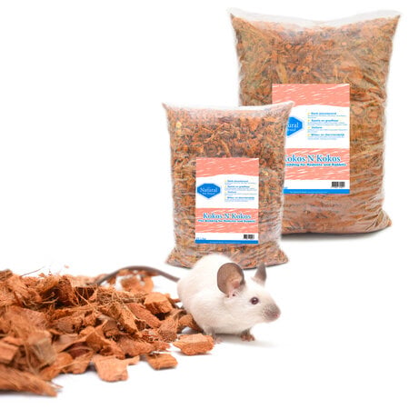 The Natural Pet Brand Coco y coco Virutas de coco Cubierta vegetal