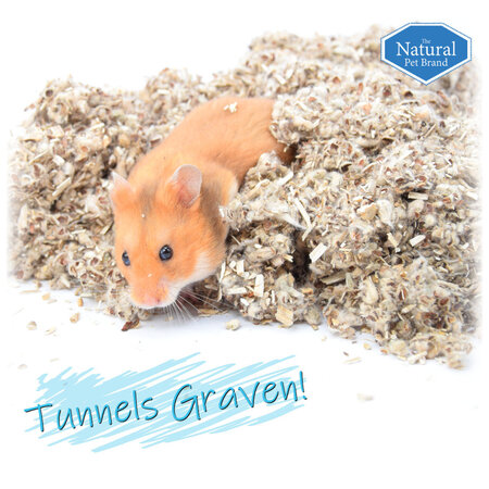 The Natural Pet Brand Cotton N Hemp Bodembedekking voor Knaagdieren & Konijnen!