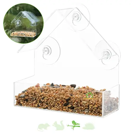 Trixie Soporte para comedero de ventana para pájaros al aire libre