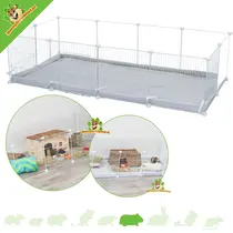 Cage cubique grillagée d'intérieur pour cobaye de 140 cm