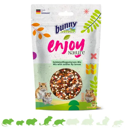 Bunny Nature Mélange de larves de mouches soldat Enjoy Nature 90 g