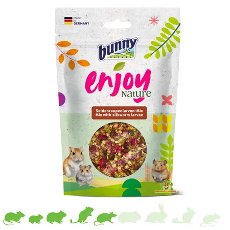 Bunny Nature Ciesz się mieszanką jedwabników Nature Silkworm z kwiatami
