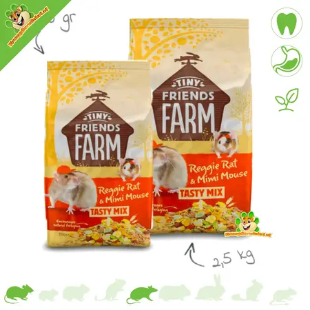 Supreme Reggie Rat & Mimi Mouse Tasty Mix Mouse Food and Rat Food