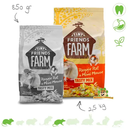 Supreme Reggie Rat & Mimi Mouse Tasty Mix Mouse Food and Rat Food