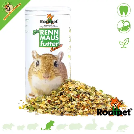 Rodipet Organic Natural Gerbil Food Senior 500 grams