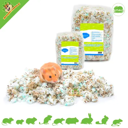 The Natural Pet Brand Exotische Farben und Baumwoll-Nistmaterial 10 Liter