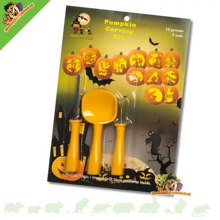 Zestaw do krojenia dyni na Halloween, 3 sztuki