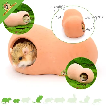 Terrakotta-Haus 21 cm für Nagetiere!