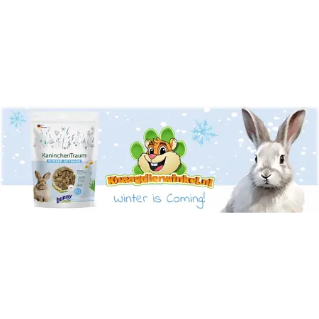 Bunny Nature KonijnenDroom Winter Outdoor nourriture pour lapins 1,5 kg – pour les lapins d'extérieur en hiver