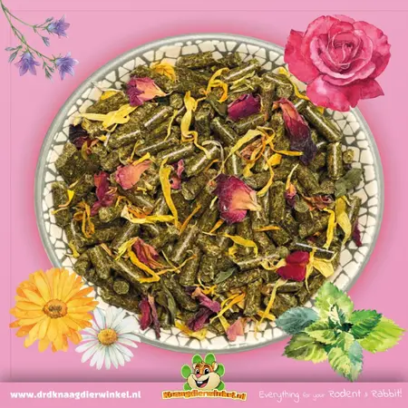 Bunny Nature CaviaDroom Flowers – alimento para cobayas adultas con flores y vitamina C