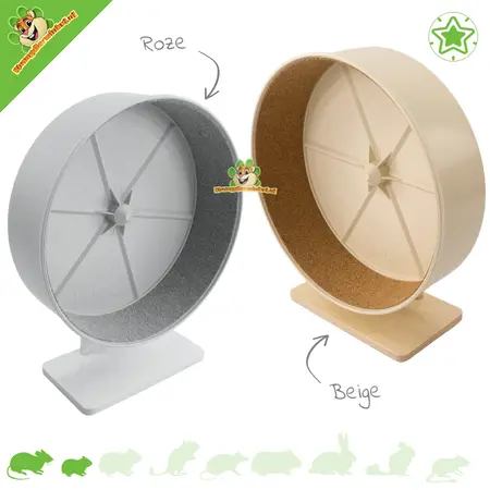 Getzoo Rueda de plástico Getzoo de 27 cm con soporte de madera y corcho.