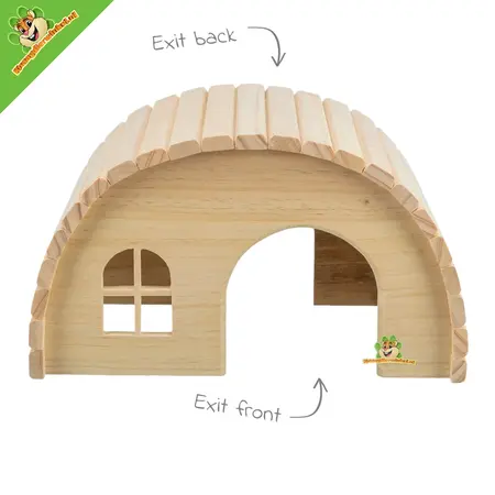 Trixie Iglo Huis Blanco van Hout voor Knaagdieren